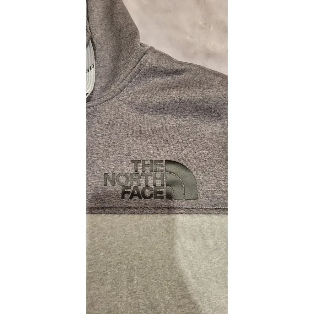 The North Face Men’s S Full Zip Hoodie Gray Colorblock Fleece Jacket Gorpcore
